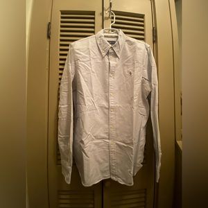 COPY - Ralph Lauren, custom fit Oxford shirt, blue/white, XL